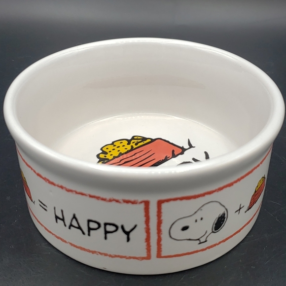 Peanuts Dog Snoopy Bowl Dog Food Happy Peanuts Trinket Dish Poshmark